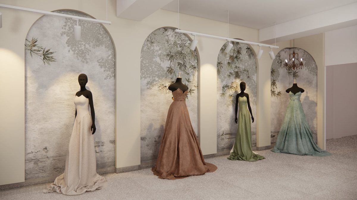 Commercial textile showroom renovation, Sumit Textiles, Naraina Delhi — Spatial Genesis